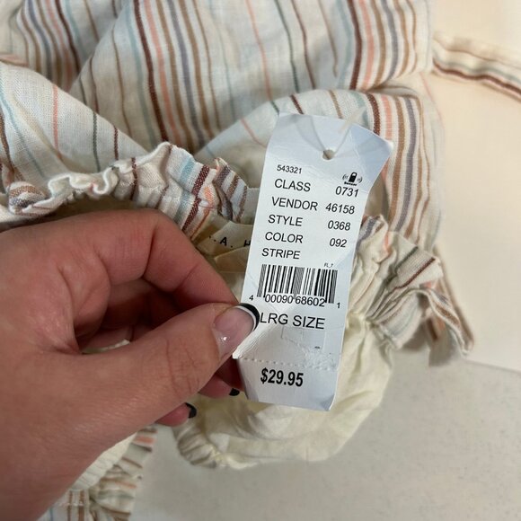 PacSun Flowy Tie Cropped Tank Womens Sz Large - Picture 8 of 11